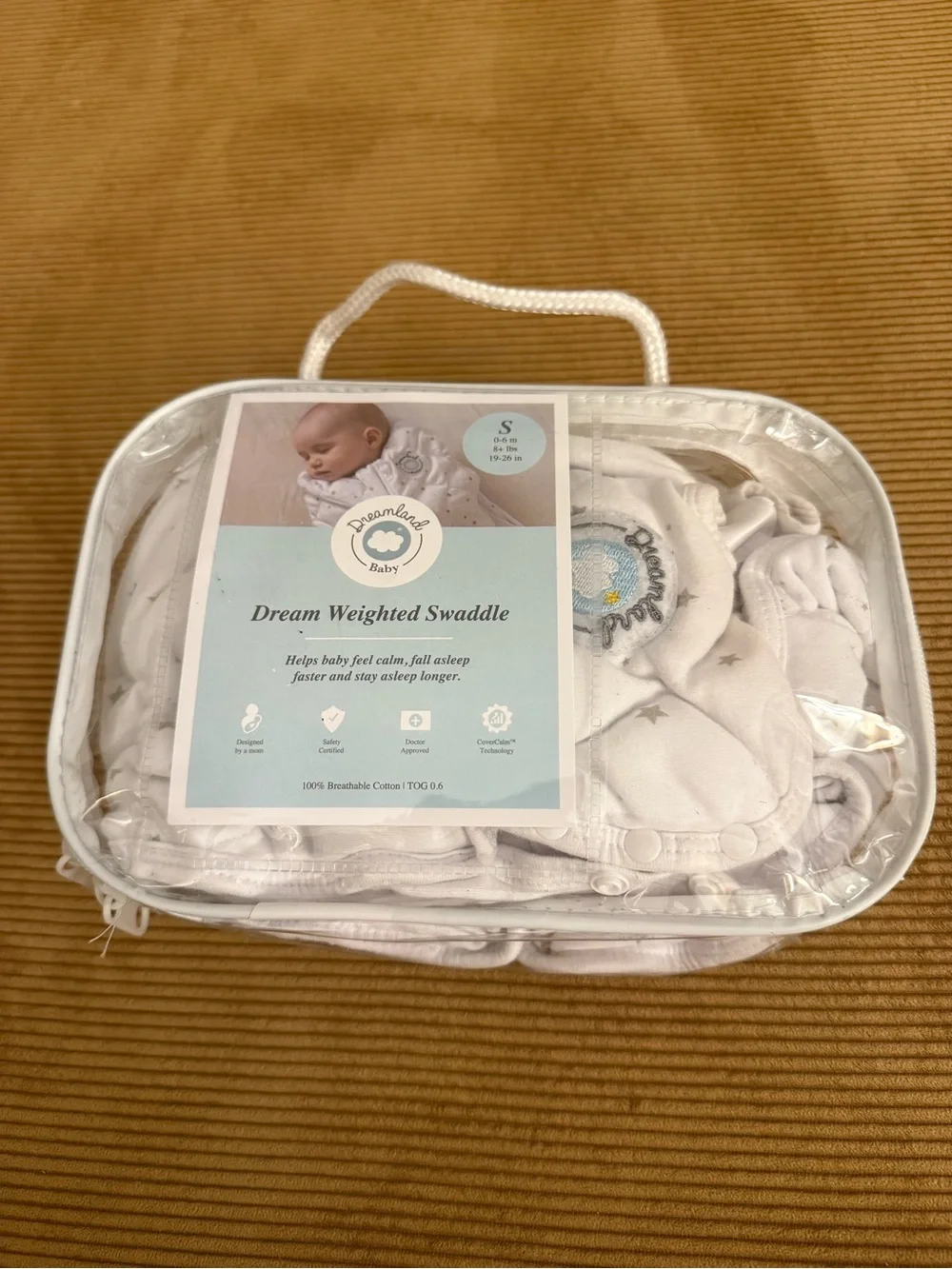 Dreamland Baby weighted dream swaddle sleep sack 0-3 months - Picture 2 of 6